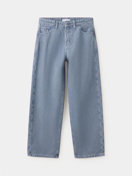 Mango Kids' Straight Jeans, Blue - view 2, Blue