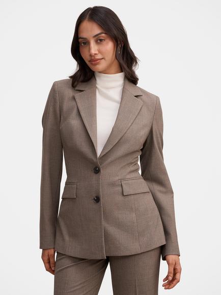 Forever New Clea Single Breasted Blazer, Check Suit, Check Suit