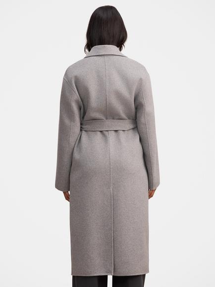 Forever New Rebecca Wool Blend Relaxed Felled Coat, Grey - view 2, Grey