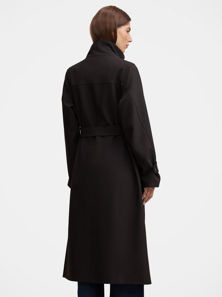 Forever New Florence Funnel Neck Trench Coat, Black - view 2, Black