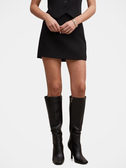 Forever New Demi Tailored Mini Skirt, Black, Black