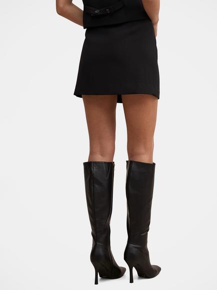 Forever New Demi Tailored Mini Skirt, Black - view 2, Black