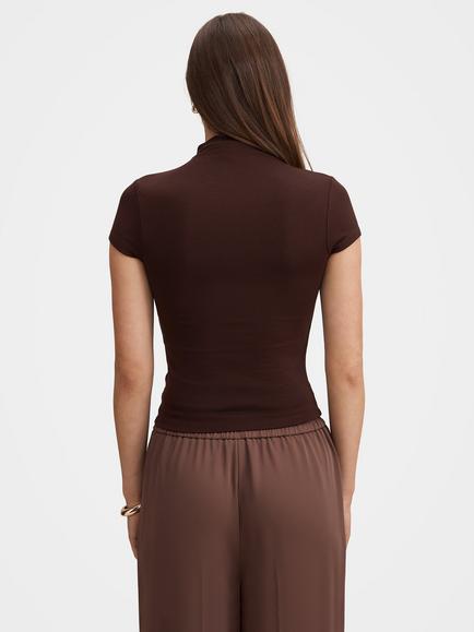 Forever New Ruby Grown On Neck Baby T-Shirt, Chocolate - view 2, Chocolate
