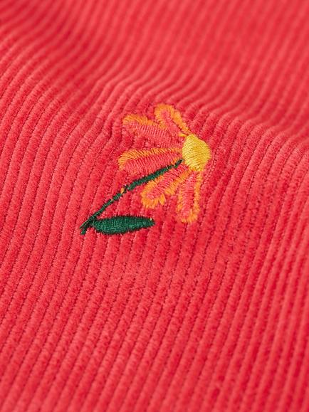Frugi Kids' Tabitha Corduroy Trousers, Rose/Multi - view 2, Rose/Multi