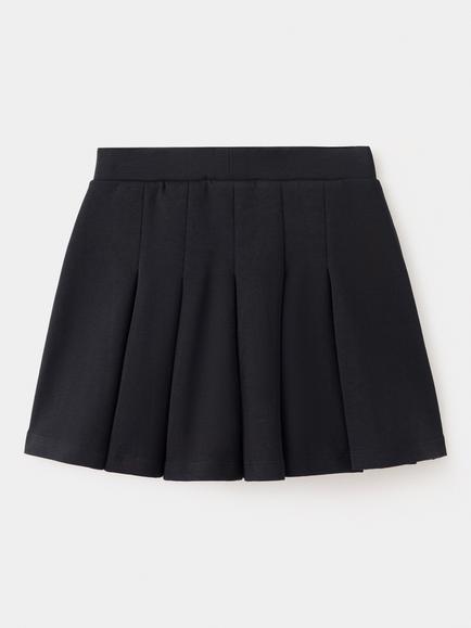 Mango Kids' Pleated Skort, Black - view 2, Black