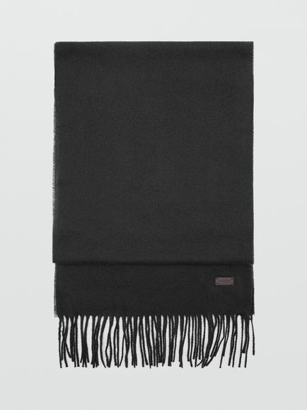 Mango Fringed Edge Scarf, Black