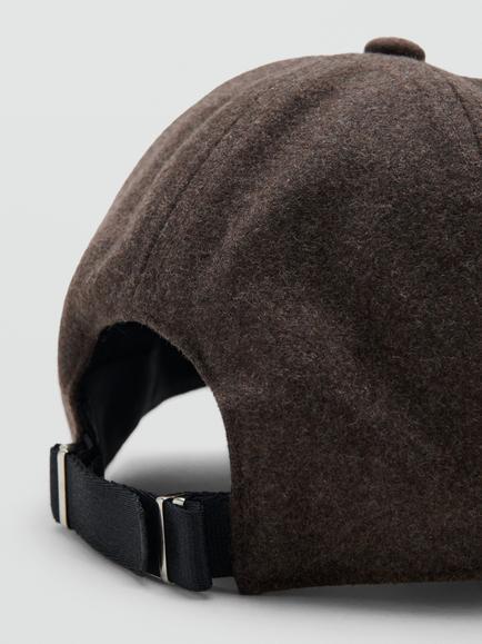 Mango Wool Rich Cap - view 2, Taupe