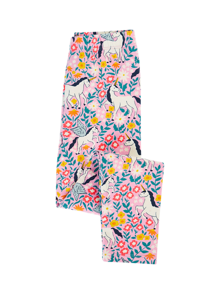 Frugi Kids' Libby Floral Print Leggings, Floral Flight, Floral Flight