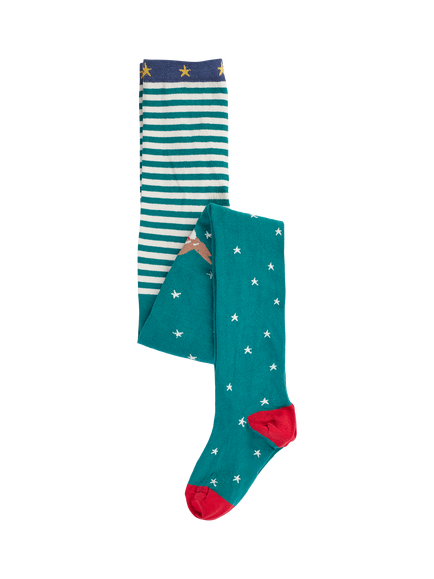 Frugi Kids' Norah Robin Tights, Multi, Multi