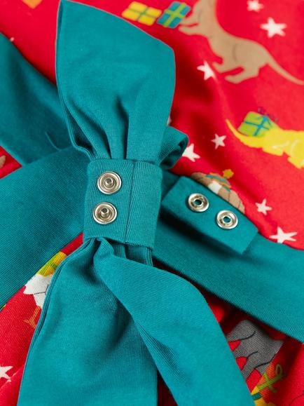 Frugi Kids' Pet Party Skater Party Dress, Multi - view 2, Multi