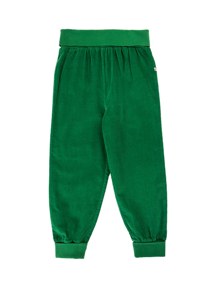 Frugi Kids' Corduroy Pull Up Trousers, Holly Green, Holly Green