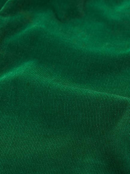 Frugi Kids' Corduroy Pull Up Trousers, Holly Green - view 2, Holly Green