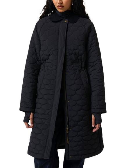 Hunter Somerset Quilted Overcoat, Black