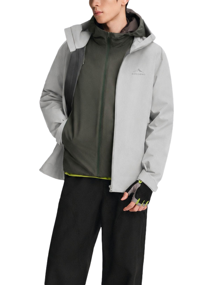 Bosideng 3-in-1 Waterproof Down Jacket, Moon Grey, Moon Grey