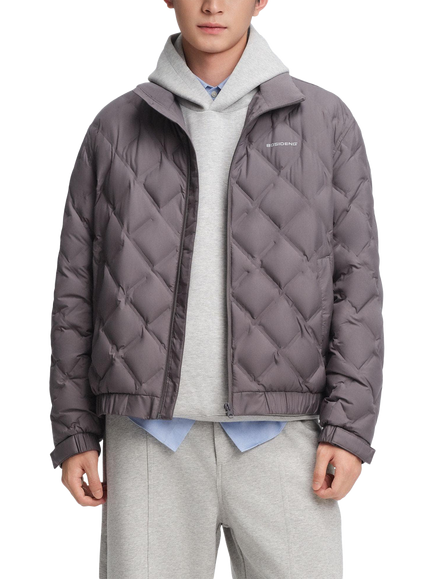 Bosideng Lightweight Stand Collar Down Padded Jacket, Storm Grey, Storm Grey