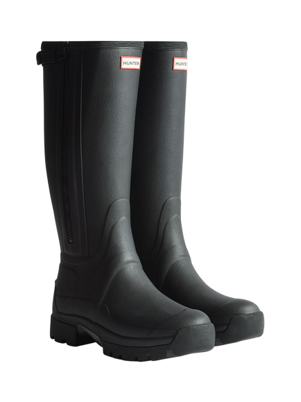 Hunter Balmoral Tall Zip-Up Tech Boots, Black - view 2, Black