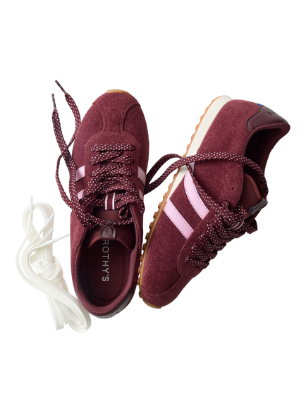 Rothy's The Ivy Sneakers, Revelvet™ Syrah - view 2, Revelvet™ Syrah