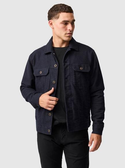 Rodd & Gunn Greenbay Trucker Jacket, Navy, Navy