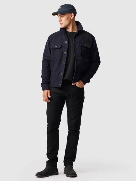 Rodd & Gunn Greenbay Trucker Jacket, Navy - view 2, Navy