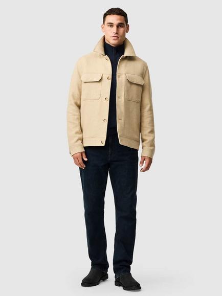 Rodd & Gunn Oates Canyon Trucker Jacket, Beige - view 2, Beige