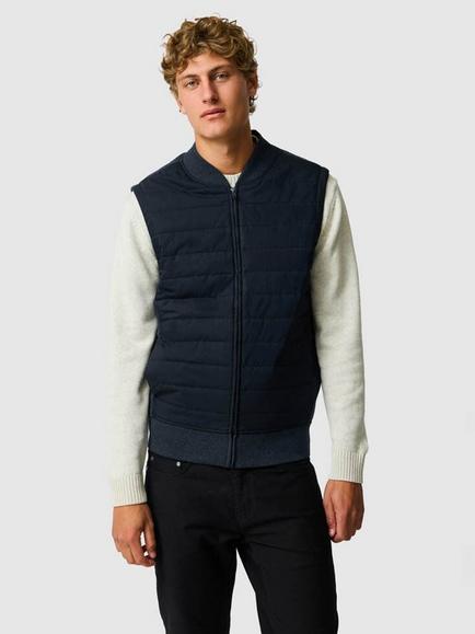 Rodd & Gunn Woodside Cotton Rich Gilet, Navy