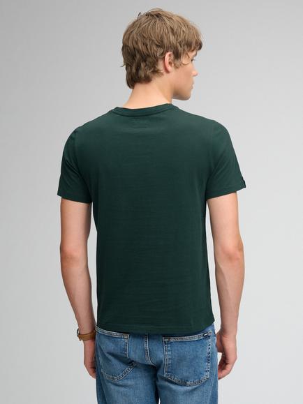 Superdry Cotton Gothic Varsity T-Shirt, Enamel Green - view 2, Enamel Green