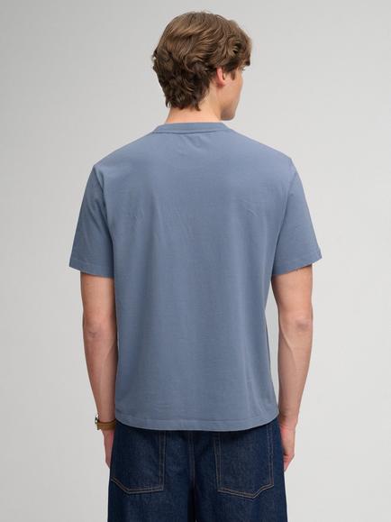 Superdry Cotton Athletic Essentials T-Shirt, Blue Grey - view 2, Blue Grey