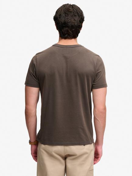 Superdry Cotton Vintage Workwear Print T-Shirt, Carbon Black - view 2, Carbon Black