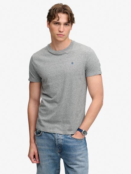 Superdry Cotton SD & Co Logo Embroidered T‑shirt, Dark Grey