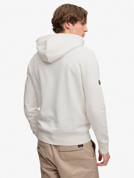 Superdry Cotton Rich Vintage Logo Classic Hoodie, Winter White - view 2, Winter White