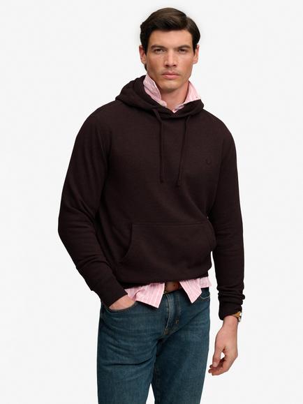 Superdry Cotton Blend Essential SD Co Logo Hoodie, Heritage Port Marl