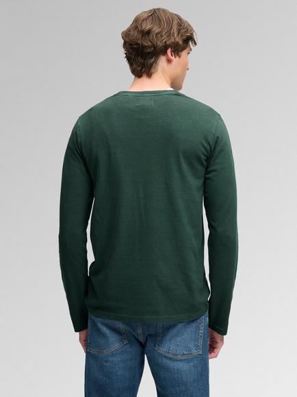 Superdry Cotton Linen Long Sleeve Pocket Top - view 2, Mountain View