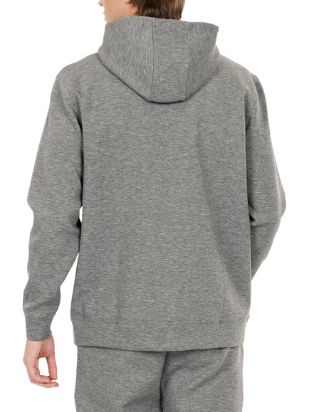 Virtus Taro Zip Front Hoodie - view 2, Mid Grey Melange