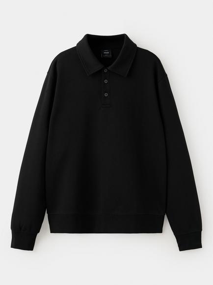 Mango Polo Neck Sweatshirt, Black, Black