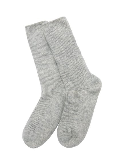 The White Company Pure Cashmere Bedsocks, Grey, Grey