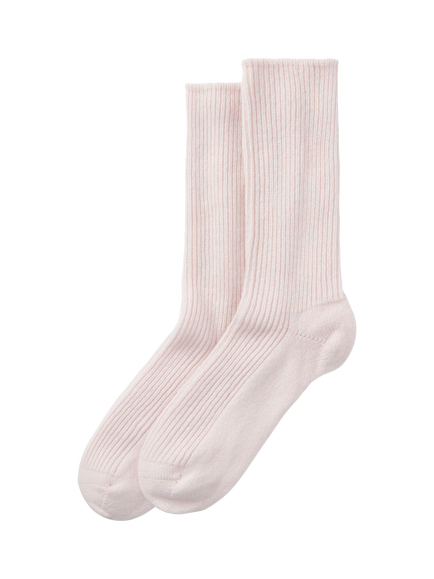 The White Company Pure Cashmere Bedsocks, Pale Pink, Pale Pink