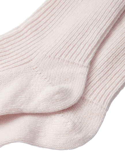 The White Company Pure Cashmere Bedsocks, Pale Pink - view 2, Pale Pink