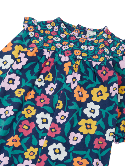 Mini Boden Baby Marin Cotton Blend Playsuit, Fabulous Floral - view 2, Fabulous Floral