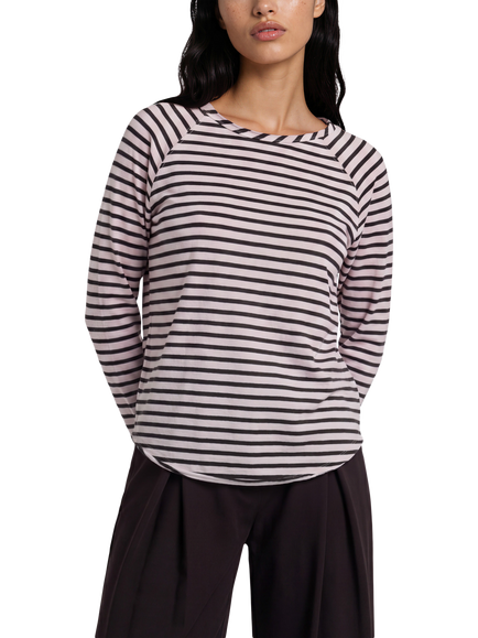 Smith & Soul Striped Raglan Sleeve Sweatshirt, Sugar, Sugar