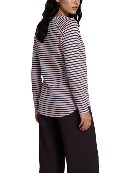 Smith & Soul Striped Raglan Sleeve Sweatshirt, Sugar - view 2, Sugar