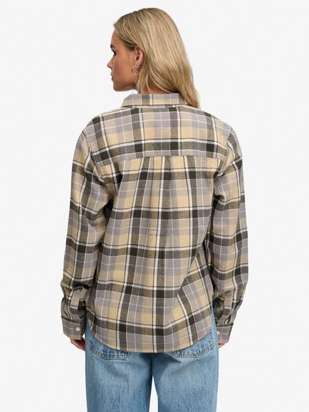 Superdry Lumberjack Check Flannel Shirt, Eden Brown - view 2, Eden Brown