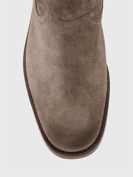 AllSaints Bailey Suede Boots, Karoo Brown - view 2, Karoo Brown