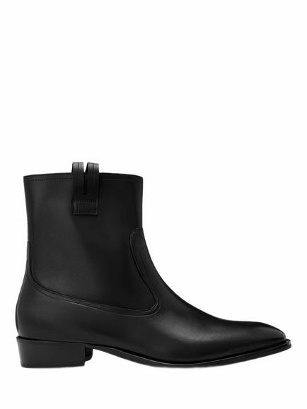 AllSaints Hiro Leather Chelsea Boots, Black, Black
