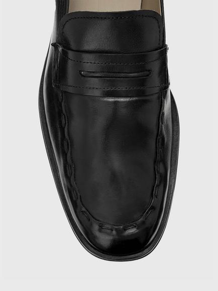 AllSaints Jules Patent Leather Stitch Loafers, Black - view 2, Black