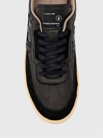 AllSaints Regan Classic Basketball Trainers, Black/Multi - view 2, Black/Multi