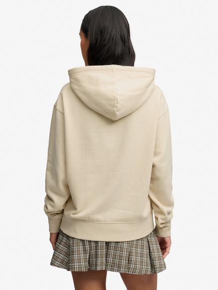 Superdry Vintage Prep Chenille Hoodie, Oatmeal - view 2, Oatmeal