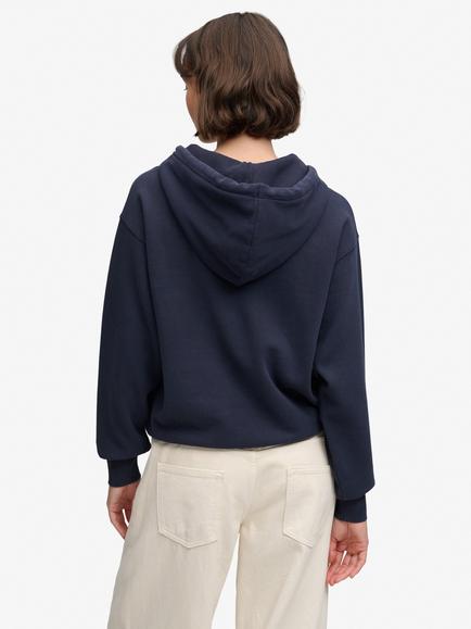 Superdry Country Crest Hoodie, Darkest Navy - view 2, Darkest Navy