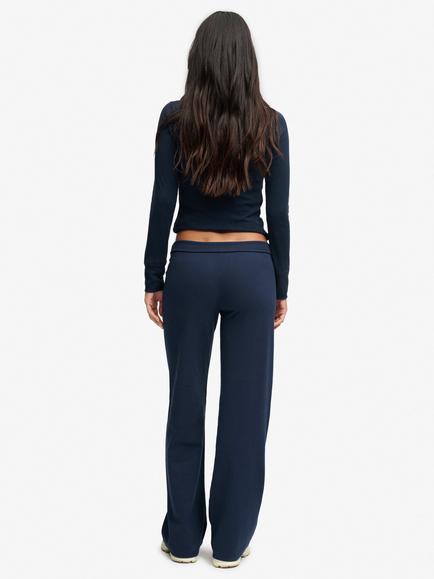 Superdry Athletic Essentials Fold Over Joggers, Standard Navy - view 2, Standard Navy