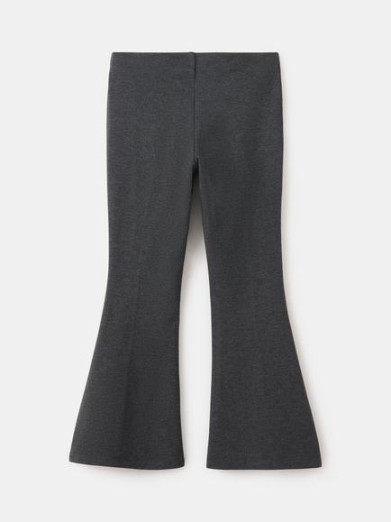 Mango Kids' Flare Leggings, Dark Grey Melange, Dark Grey Melange