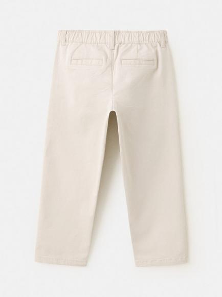 Mango Kids' Chino Trousers, Ice - view 2, Ice